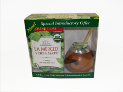Набор №3 "La Mersed". Калабас, бомбилья, Мате "La Merced Organic" 250 гр.